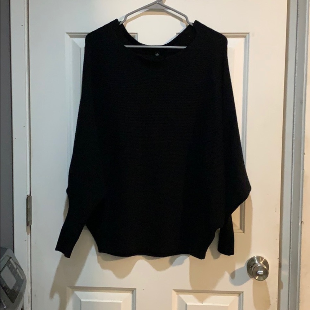 Black Cocoon Sweater